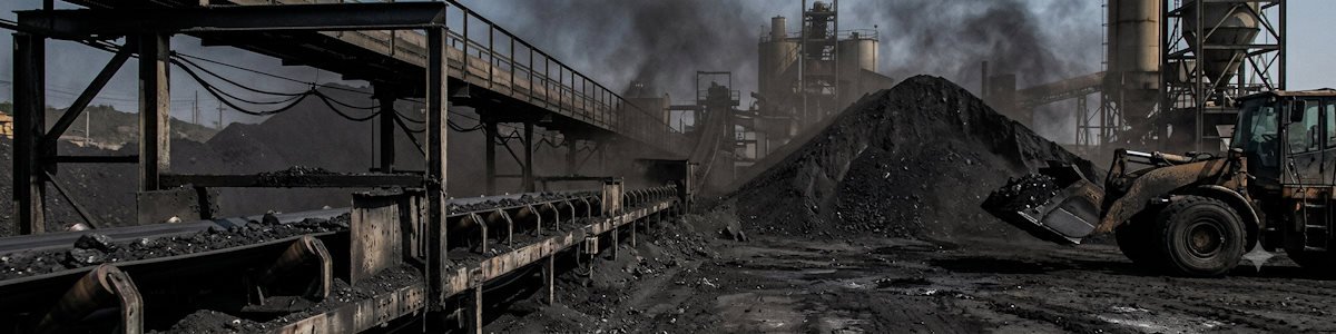 Industrial coal dust